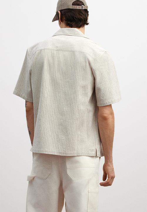 H&M - Regular fit linen-blend resort shirt - beige