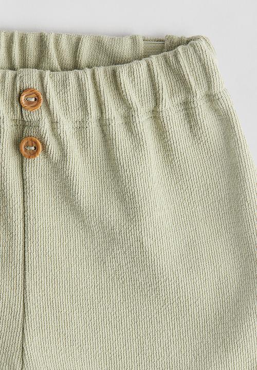 H&M - Button-front trousers - dusty green