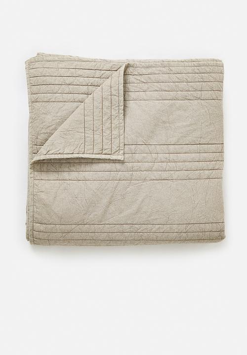 Sixth Floor - Cotton Stone Washed Quilt - Natural