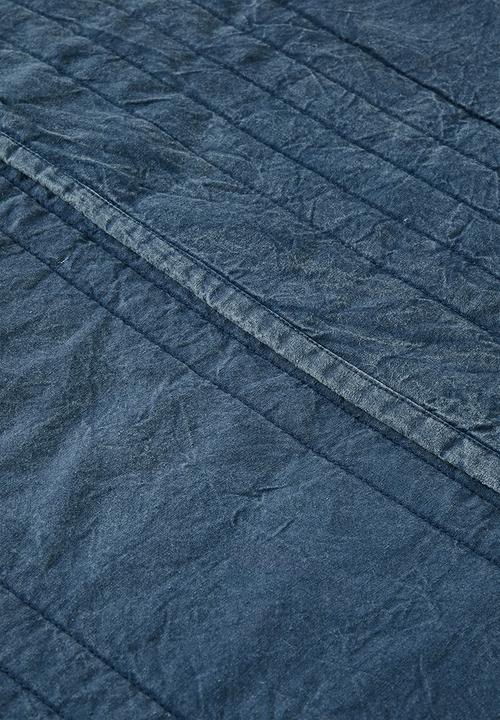Sixth Floor - Cotton Stone Washed Quilt - Indigo