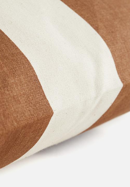 H&M - Outdoor cushion cover - brown striped