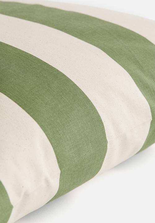 H&M - Outdoor cushion cover - green striped