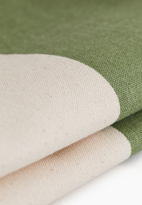 H&M - Outdoor cushion cover - green striped