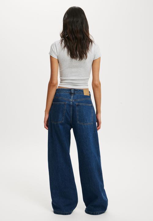 Cotton On - Low super baggy jean - sandman blue