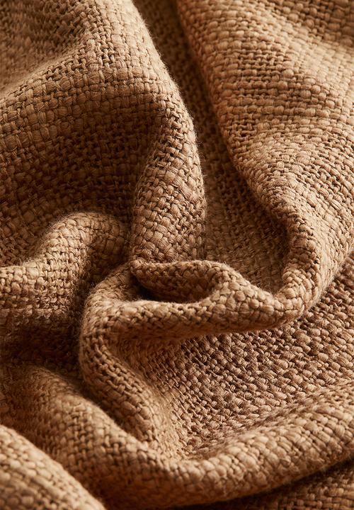 H&M - Slub weave cushion cover - light brown