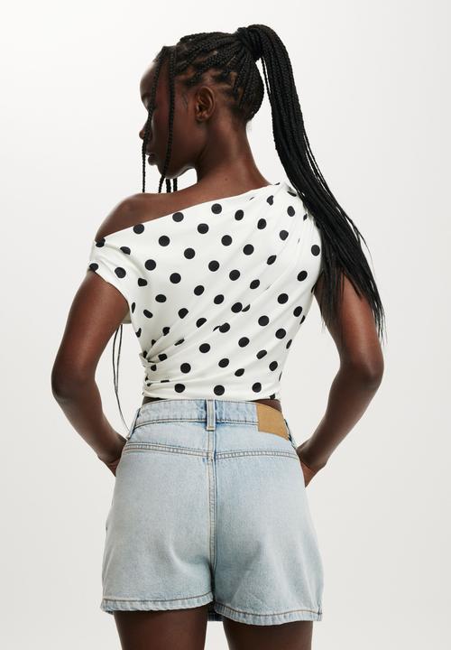 Cotton On - Mini denim skort - feather blue