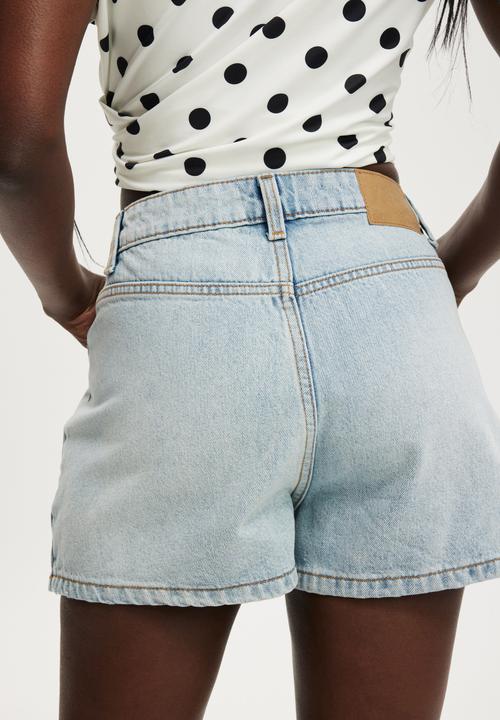 Cotton On - Mini denim skort - feather blue