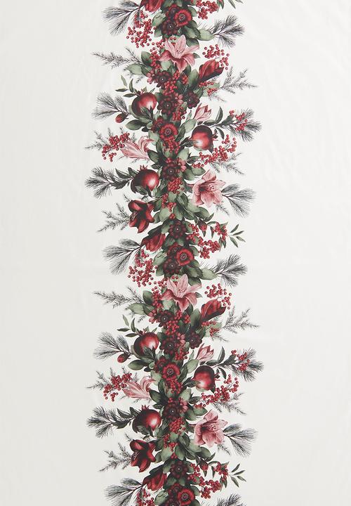 H&M - Water-repellent tablecloth - white flowers