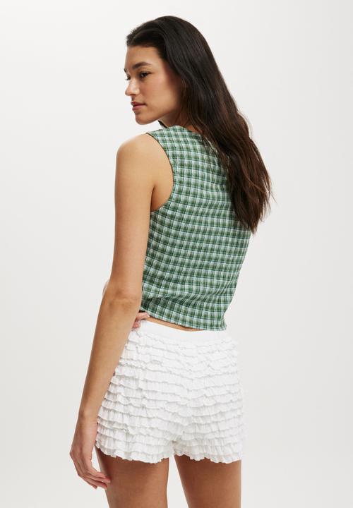Cotton On - Billie bloomer short - white micro frill