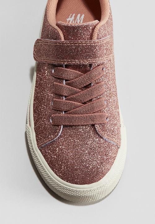 H&M - Glittery trainers - dark dusty pink