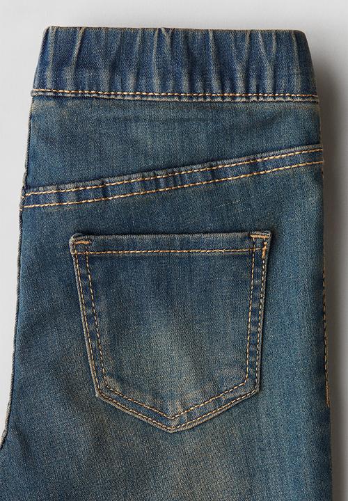 H&M - Embellished denim jeggings - denim blue