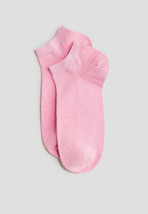 H&M - 10 pack ankle socks - light yellow & light purple
