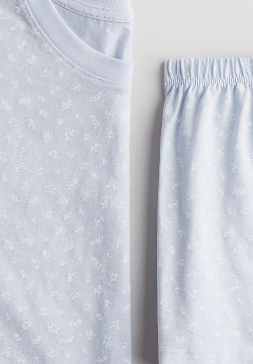 H&M - Cotton pyjamas - light blue floral