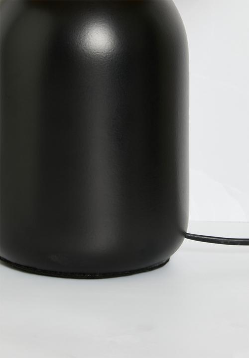 Sixth Floor - Raffia table lamp - Black