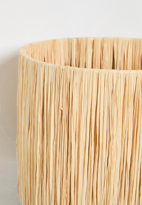 Sixth Floor - Raffia table lamp - Black