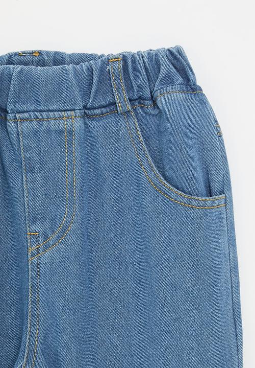 Pop Candy - Elasticated waist jeans - stone wash