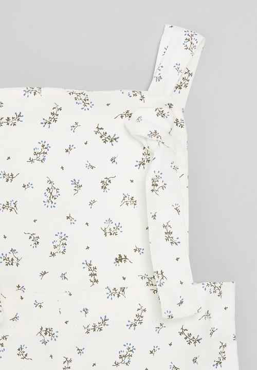 Pop Candy - Flower branch printed jumpsuit - white