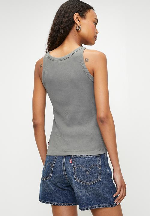 Levi’s® - Essential Racer Tank - Garment Dye Smoked Pearl