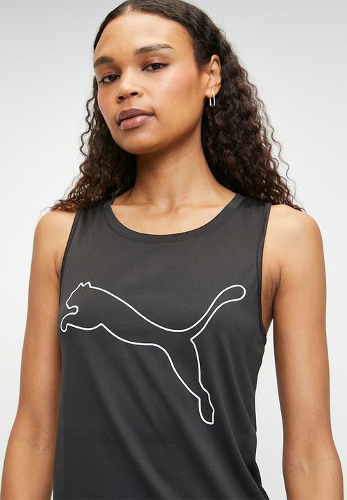 PUMA - W Tad Essential Sleeveless Tank Big Logo - Black