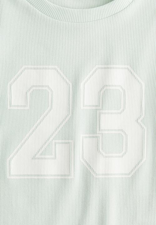 H&M - Print-motif cotton top - light green 23