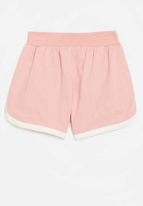 Pop Candy - Contrast shorts - pink & white