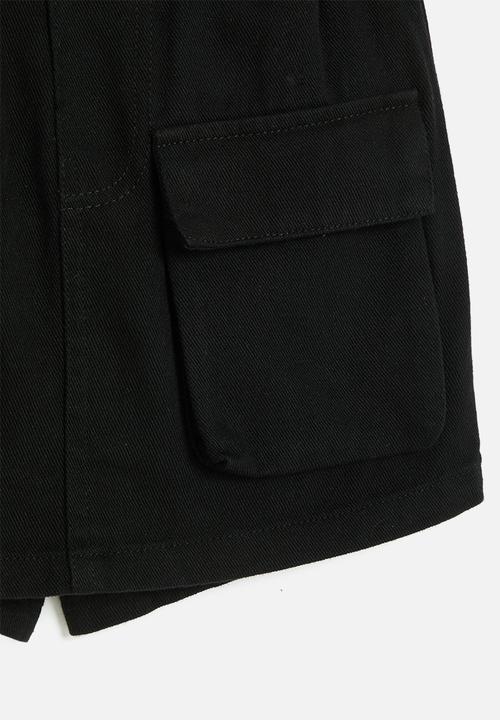 Pop Candy - Cargo shorts with hybrid pockets - black