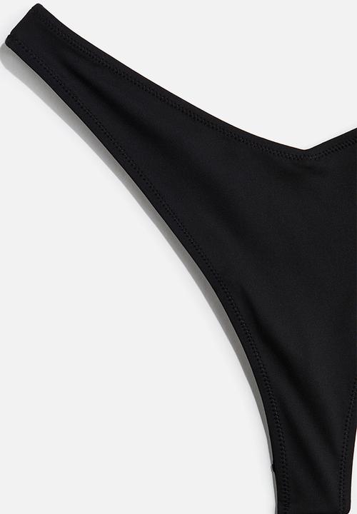 H&M - Thong bikini bottoms - black