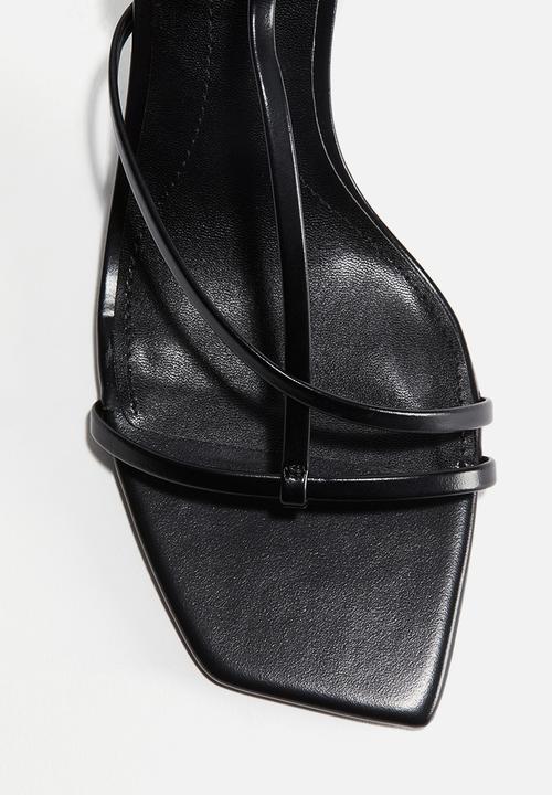 H&M - Heeled strappy sandals - black