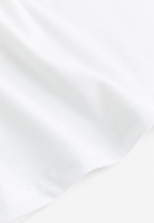 H&M - Sheer boat-neck top - white
