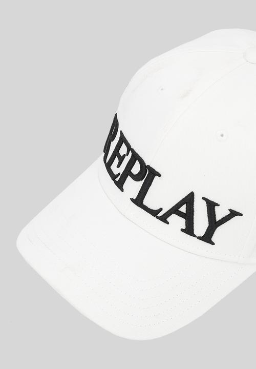 Replay - Heavy Cotton Twill Peak Cap - Optical White