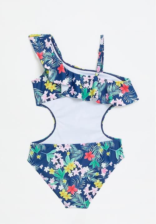 Pop Candy - Tropical printed statement swimsuit - multi