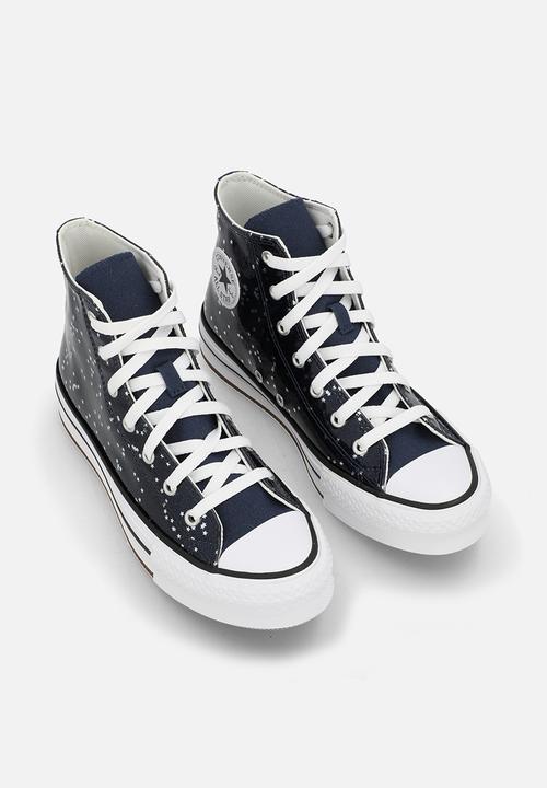 Converse - Chuck Taylor All Star Eva Lift Glitter Platform - Navy/White/Egret
