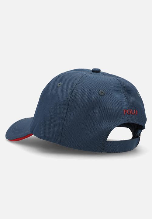 POLO - 6 Panel Metal Peak - Navy/Red