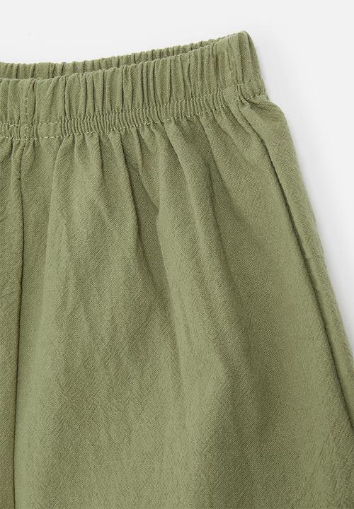 Pop Candy - Elasticated shorts - green