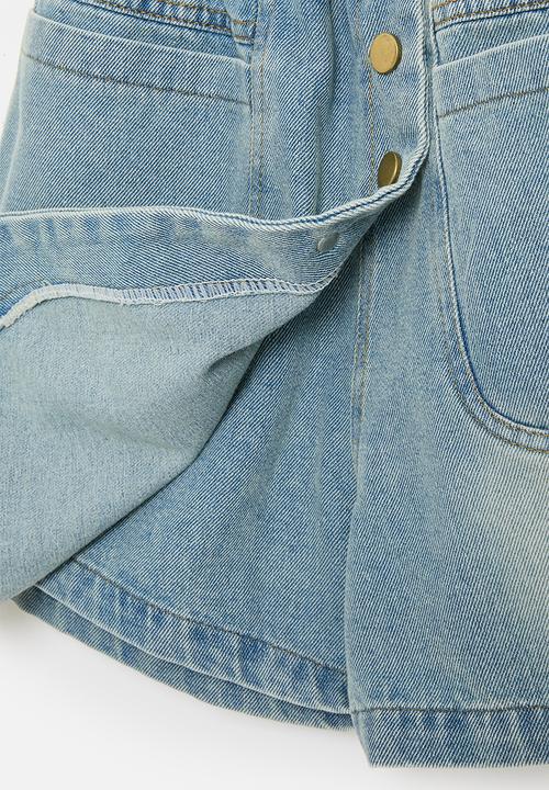 Pop Candy - Denim skort - blue