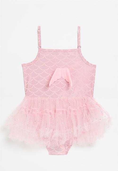 Pop Candy - Novelty ballet-inspired swimsuit with built-in tulle skirt - pink