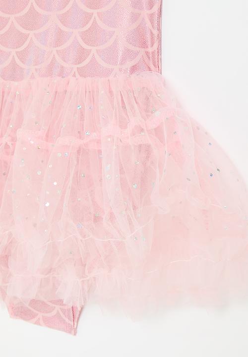 Pop Candy - Novelty ballet-inspired swimsuit with built-in tulle skirt - pink