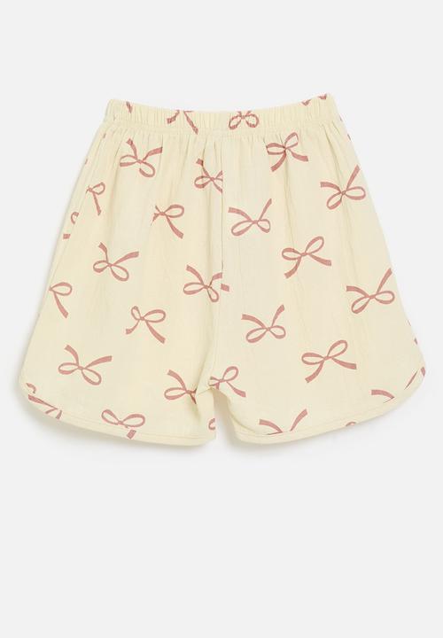 Pop Candy - Bow print shorts - multi