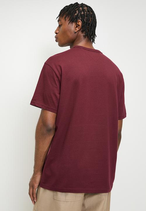 Tommy Hilfiger - Tj tjm reg rwb crest flag tee ext - rouge
