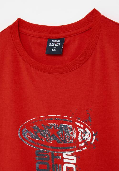 SOVIET - Boys fashion t-shirt - red