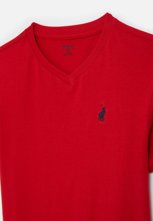 POLO - Core boys james v neck tee - red