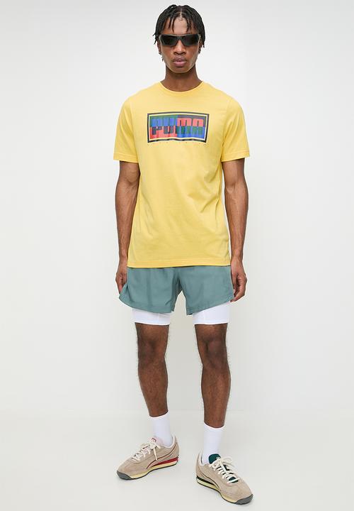 PUMA - GRAPHICS Puma Box Tee M Sunny Yellow