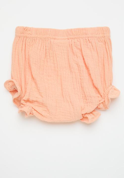 Pop Candy - Frilled bloomer shorts - peach pink