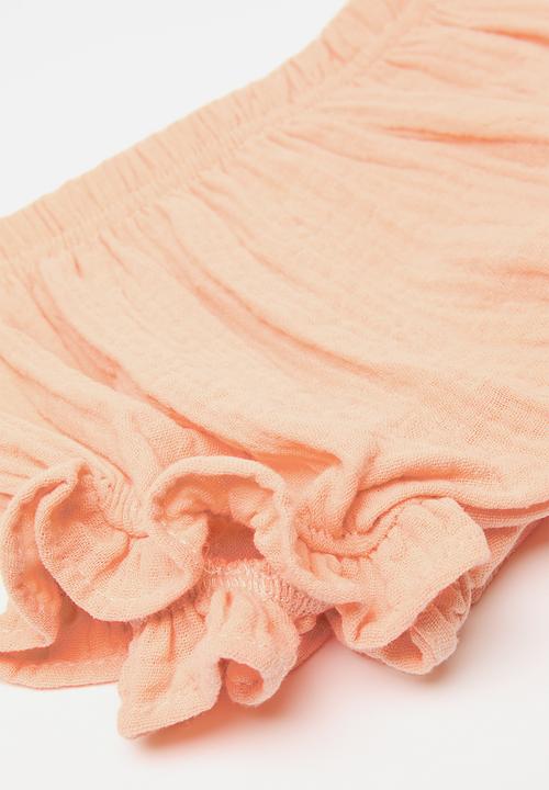 Pop Candy - Frilled bloomer shorts - peach pink