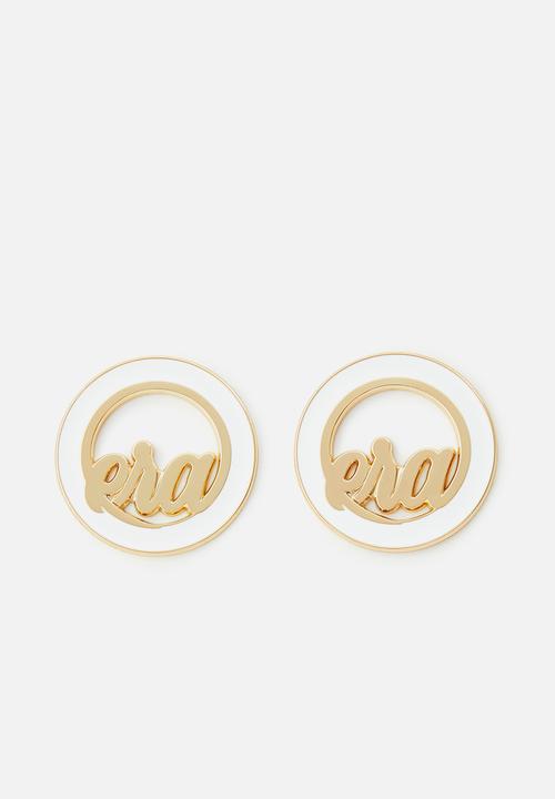 ERA by DJ Zinhle - Diva Earrings - white & gold
