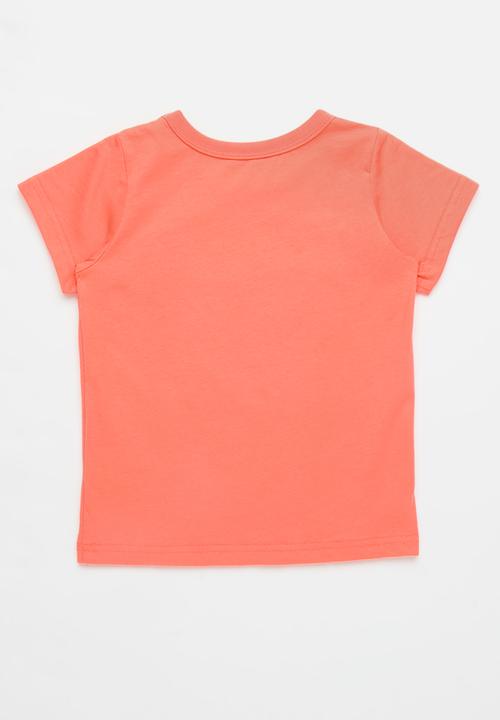 Pop Candy - 3 pack graphic print tee - blue/purple/coral