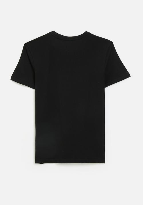 POLO - Boys ted printed ss tee - black