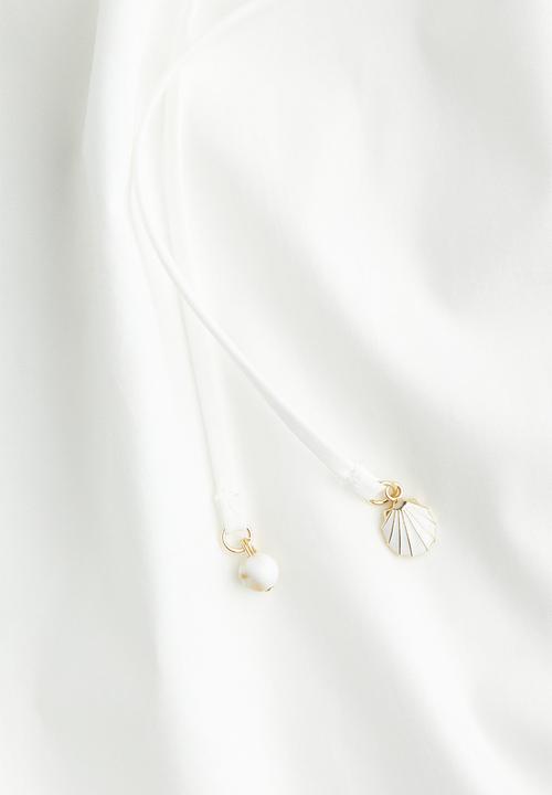 H&M - Drawstring-neck dress - white