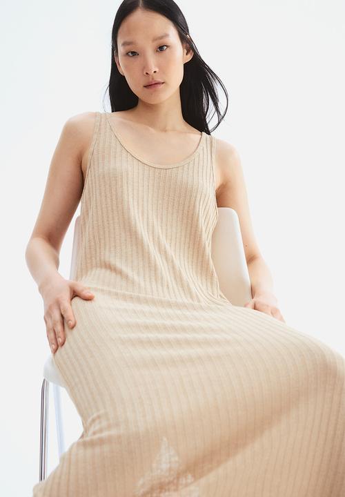 H&M - Rib-knit dress - beige