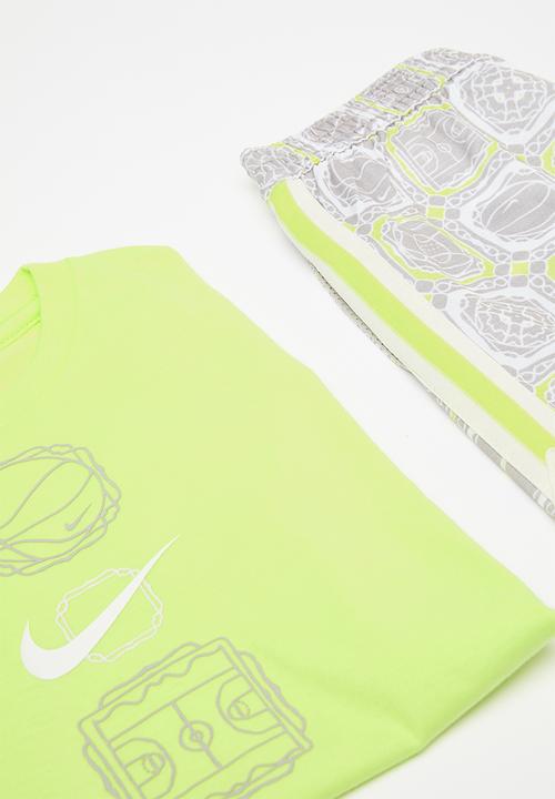Nike - Nkb b nk df dna 24 short set - neon yellow